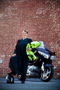 Judge with Motorcycle